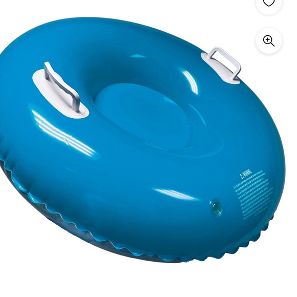 NIB  Arctic Adventures inflatable 33 inch snow tube Blue & White tube New in box - Picture 6 of 10